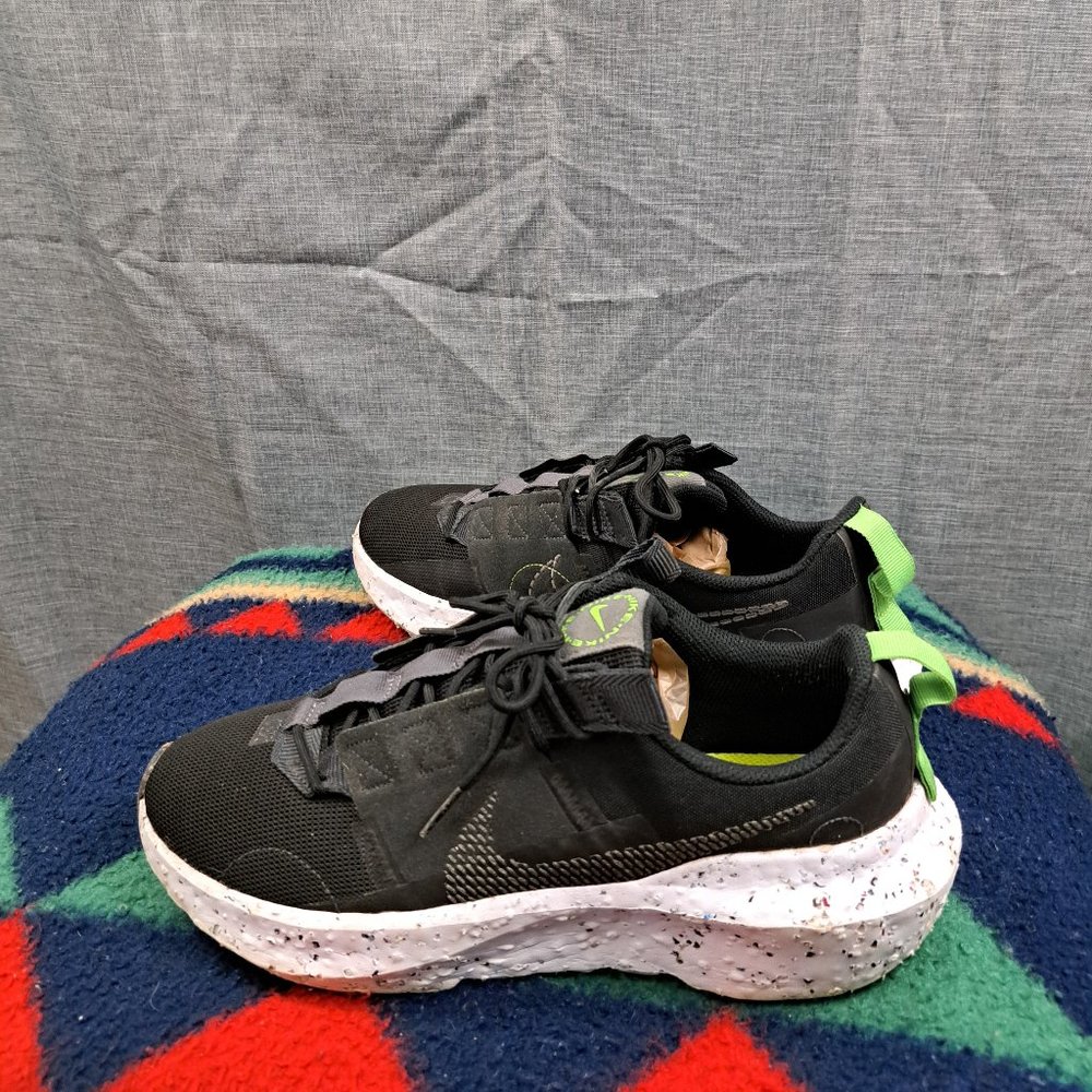 %Nike Crater Impact Shoes Black Iron Gray White DB2477-001 Men's 10 / A 24